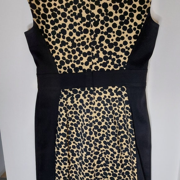 Cleo Spotted Black & Tan Dress - Picture 6 of 8